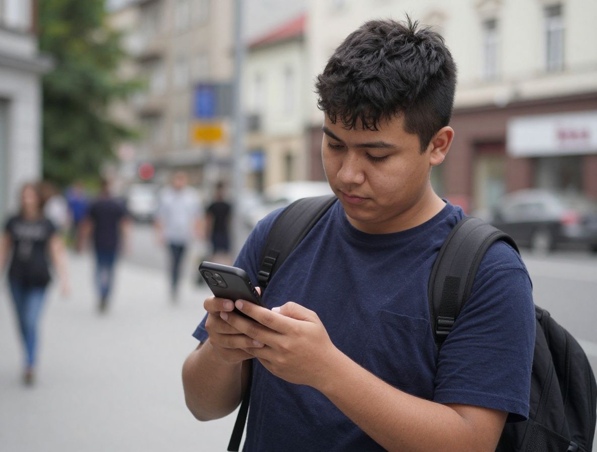 Молодой журналист снимает видеоматериал для цифрового медиа на смартфон в городской среде